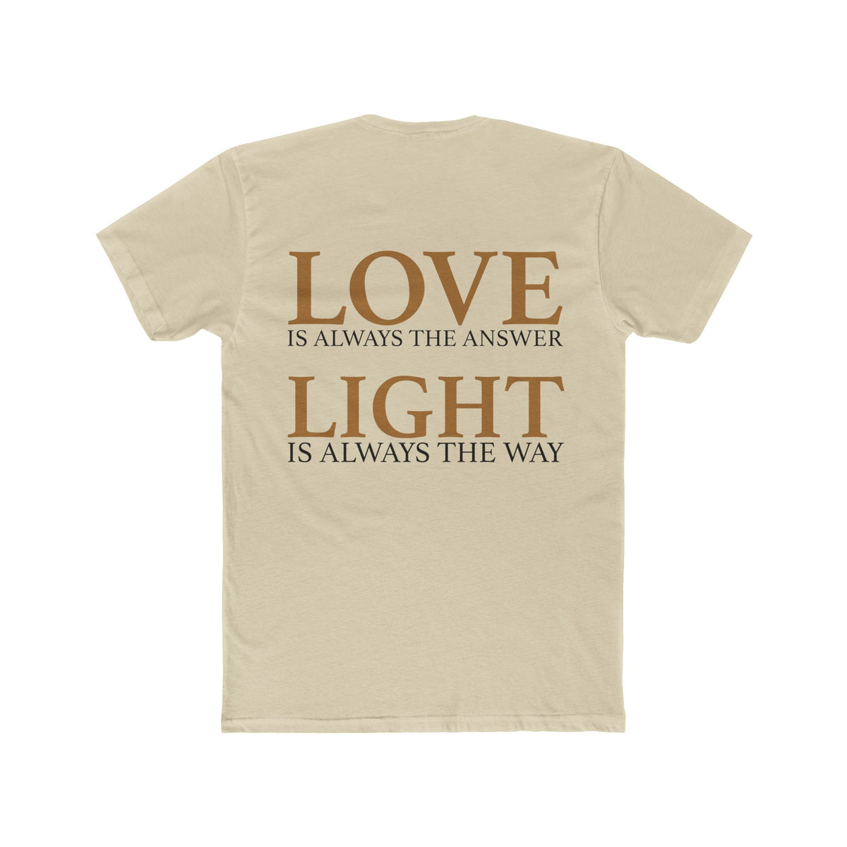 11:11 Minimalist Tee — Spiritual Numerology Cotton T-Shirt (Tan)