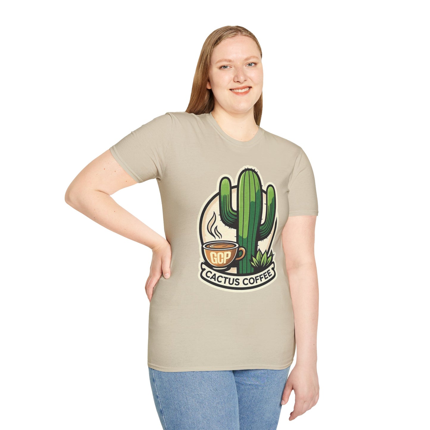 GCP Cactus Coffee Unisex Softstyle T-Shirt