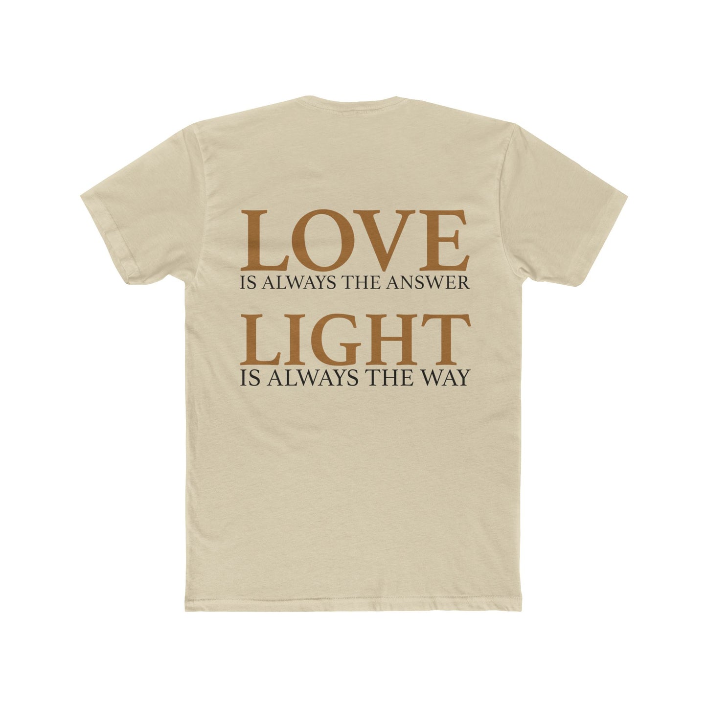 11:11 Minimalist Tee — Spiritual Numerology Cotton T-Shirt (Tan)