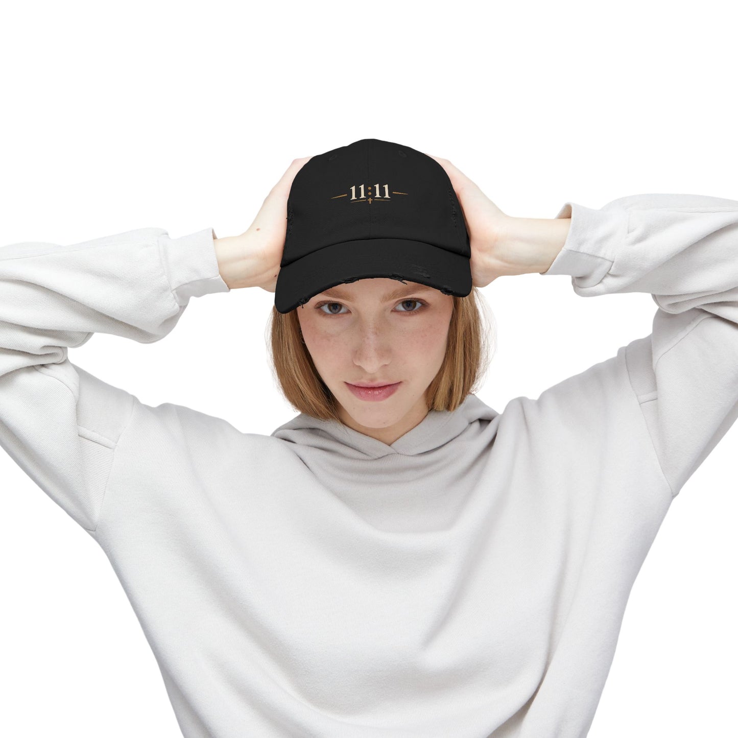 11:11 Distressed Baseball Cap