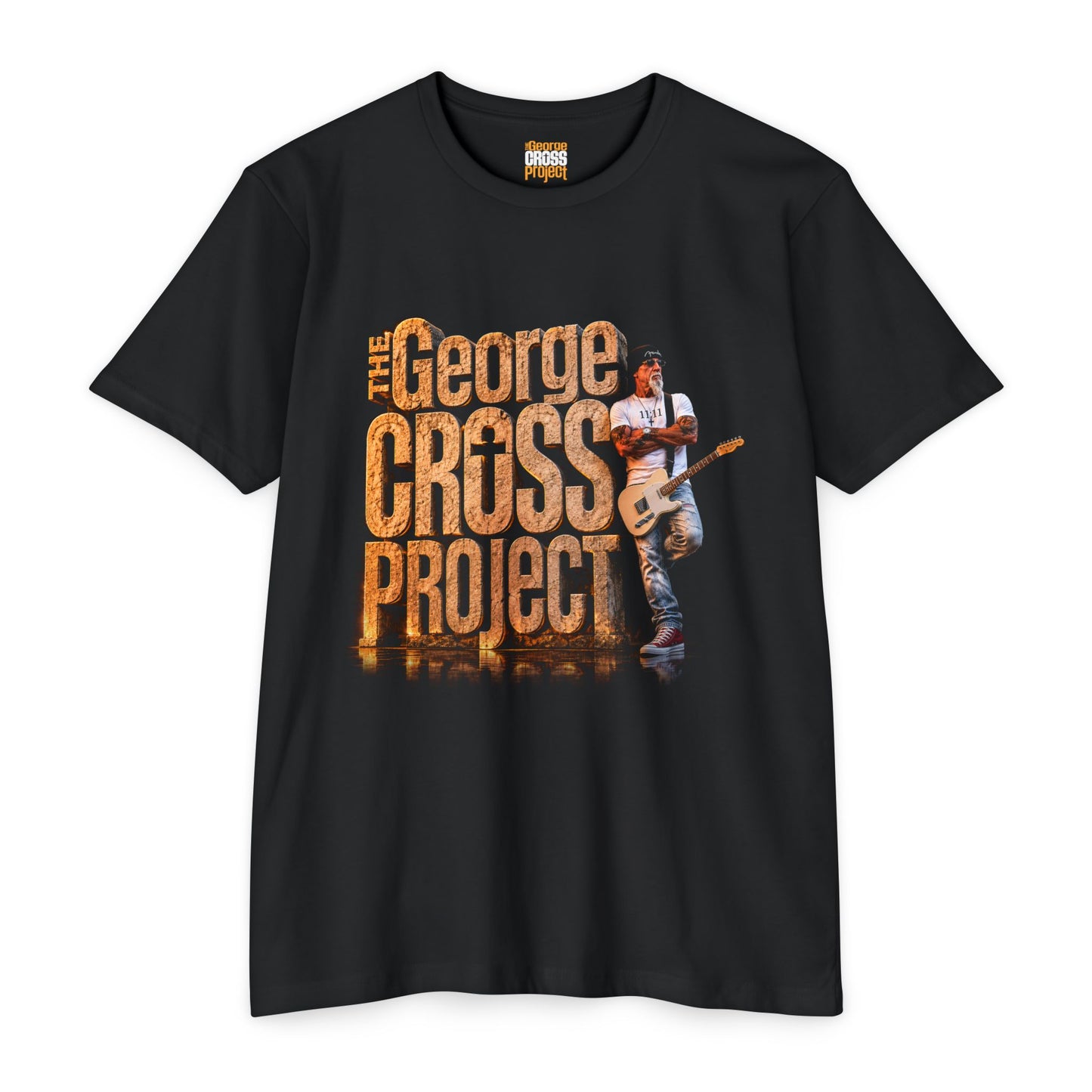The George Cross Project Classic Tee - 11:11 Back Graphic (Black)